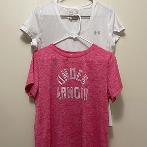 2 women’s under Armour shirts